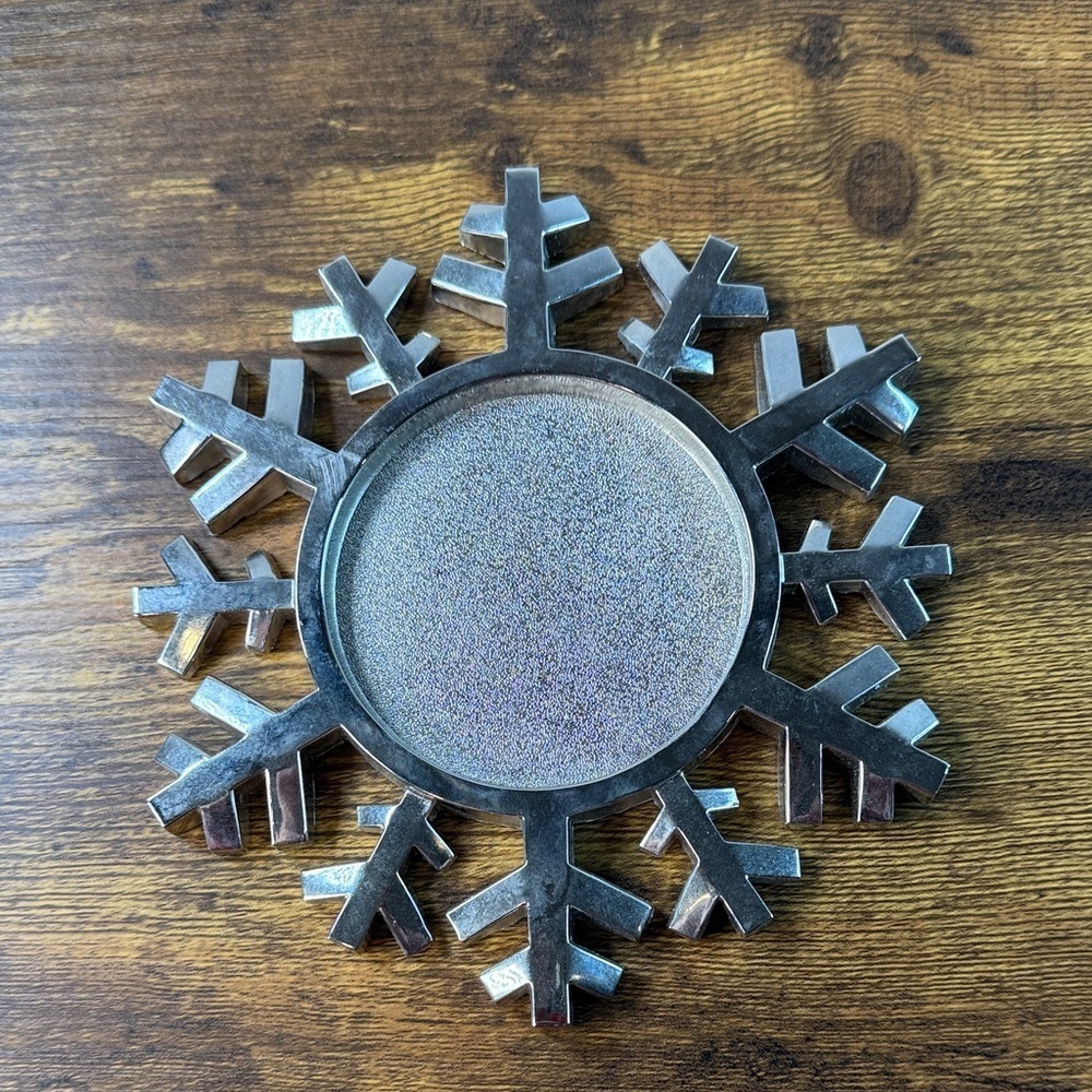 Silver Snowflake Coaster